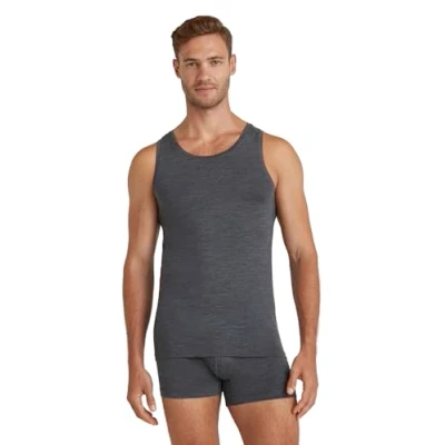 Abbildung von Falke Singlet Unterhemd/shirt, Herren, Größe: Small, Dark grey heather