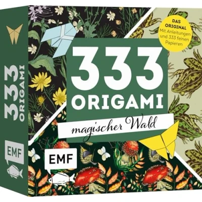 Abbildung von 333 Origami Magischer Wald Zauberschöne Papiere falten: Das Original: mit Anleitungen und feinen Papieren: Hochwertiges Papier mystischen Natur , Pflanzen Tiermotiven