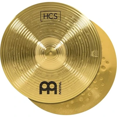 Abbildung von Meinl Cymbals HCS Hihat — 13 Zoll (Video) Schlagzeug Becken Paar (33,02cm) Messing, Traditionelles Finish (HCS13H)