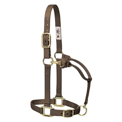 Abbildung von Weaver Leather Original Pferde Halfter aus Nylon, verstellbar, klein, Braun
