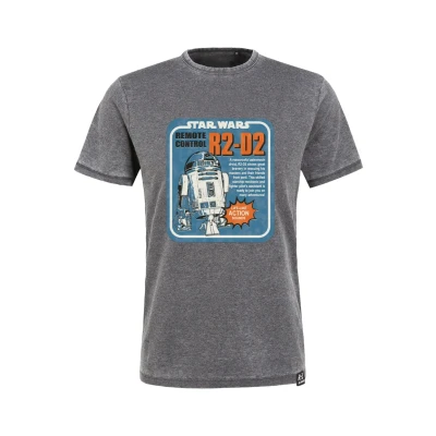 Abbildung von Re:Covered Tshirt print, Herren, Größe: Medium, Dunkelgrau