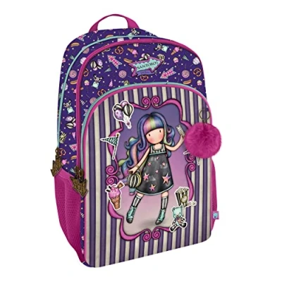 Abbildung von Santoro Unisex Kinder Rucksack mit 3 Reißverschlüssen Gorjuss Fairground Up and Away 29 x 45 17 cm, bunt