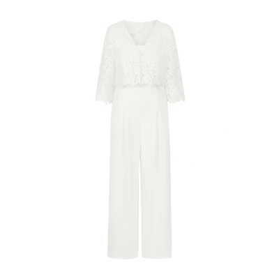 Abbildung von Apart Hochzeitsoverall Jumpsuit, Damen, Größe: 34, Creme
