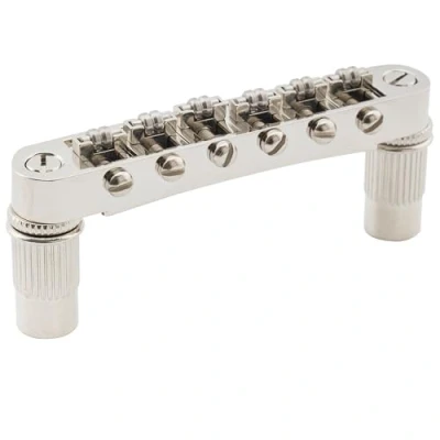 Abbildung von Musiclily Pro 52mm Roller Sattel Brücke Tune O Matic Steg für Les Paul SG Style E Gitarre, Nickel