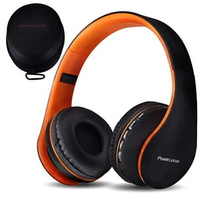 Abbildung von PowerLocus P1 Bluetooth Kopfhörer Kabellos, Wireless 5.0 Over Ear, Ear mit mikrofon, Verbesserte Stereo Bass Sound, Faltbare für iPhone,Android,PC,iPad,TV