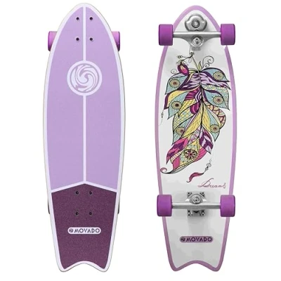 Abbildung von Longboard Skateboard 65 mm Vintage Cruiser Sport