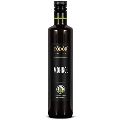 Abbildung von PÖDÖR Bio Mohnöl 500 ml kaltgepresst naturbelassen ungefiltert