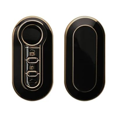 Abbildung von kwmobile Schlüsseltasche Autoschlüssel Hülle für Fiat Lancia (1 tlg), Schlüsselhülle Silikon Cover