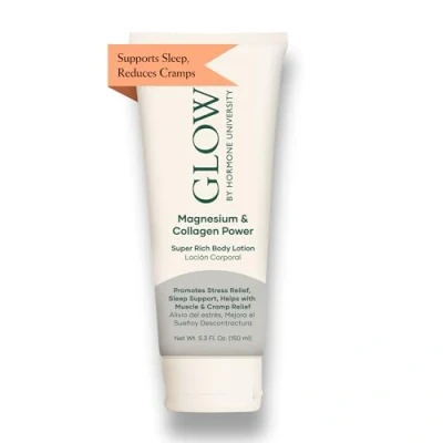 Abbildung von Glow Botanica Magnesium Körperlotion mit Kollagen, Magnesiumcreme, vor dem Schlafengehen, Routine Lotion, höchste Konzentration an echtem Magnesiumchlorid von Zechstein