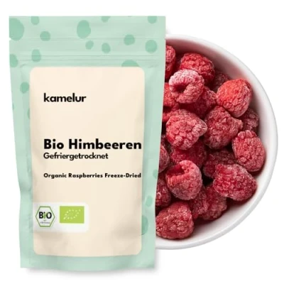 Abbildung von Kamelur Bio Himbeeren gefriergetrocknet 250g ohne jegliche Zusätze