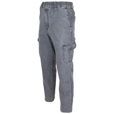 Abbildung von SOUNON Herren Jeans, Cargojeans, Schlupfhose Schlupfjeans, Stretchjeans Anthrazit, Groesse: 4XL