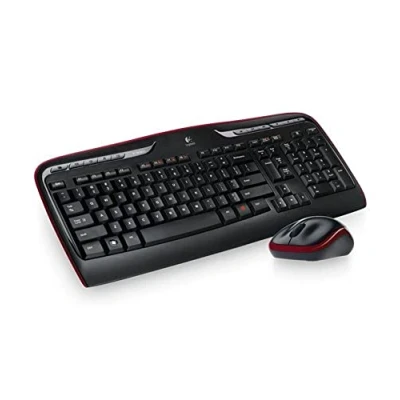 Abbildung von Logitech MK330 Kabelloses Tastatur Maus Set, 2.4 GHz Verbindung via Unifying USB Empfänger, 4 programmierbare G Tasten, 12 bis 24 Monate Batterielaufzeit, PC/Laptop, Schweizer QWERTZ Layout Schwarz