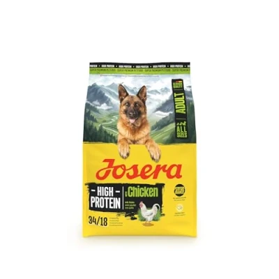 Abbildung von JOSERA Adult High Protein Huhn (1 x 3 kg) Premium Trockenfutter für ausgewachsene &amp; sportliche (Zucht ) Hunde Lachsöl glutenfrei proteinreich L Carnitin Taurin 1er Pack