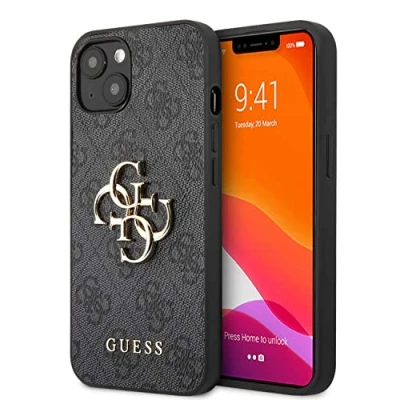 Abbildung von Apple iPhone 13 Hülle Kunststoff Guess Hard Case/Backcover Handyhülle Grau