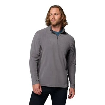 Abbildung von Columbia Herren Klamath Range II Half Zip Pullover Sweater, City Grey, Hai, Large