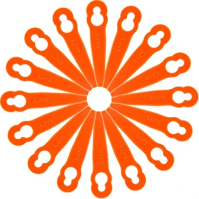 Abbildung von 100 Stück Ersatz Kunststoffklingen Zubehör für Stihl Polycut 2 FSA 45 Rasenmäher Trimmer Gras Mähen Nylonklingen Garten Rasenschneider