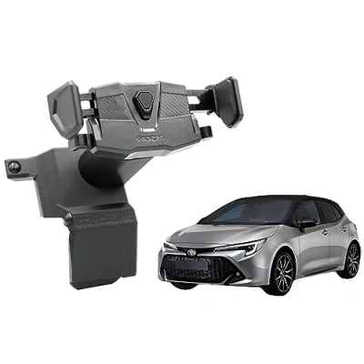 Abbildung von craVeDRIVE Automatischer Handyhalter für Toyota Corolla XII E21 2022+ Facelift Autohalterung Handy I Schwarz Telefonhalterung Auto Handyhalterung