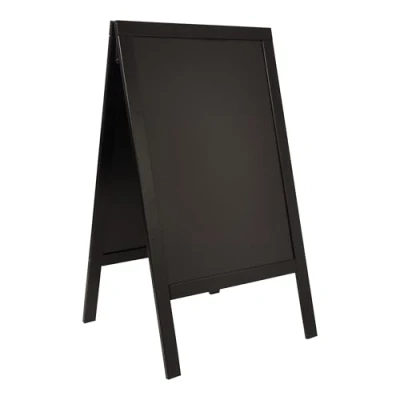 Abbildung von Kundenstopper Tafel Aufsteller Werbetafel Kreidetafel 125x70 cm schwarz