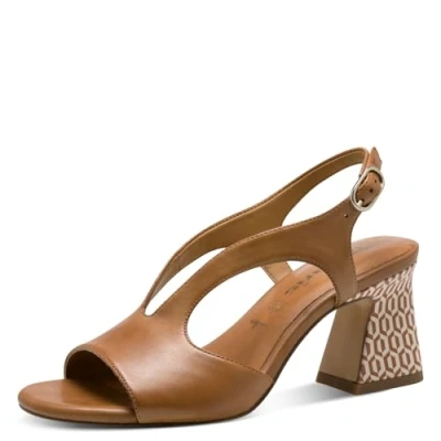 Abbildung von Tamaris High Heel Sandalette, Damen, Größe: 36, Cognac Schuhe