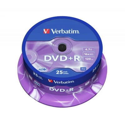 Abbildung von DVD+R 4,7 GB VERBATIM 16x Cakebox 25 Stück