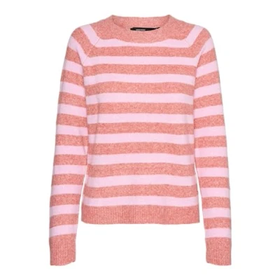 Abbildung von Vero Moda Vmdoffy O NECK Strickpullover, Damen, Größe: Large, Dubarry/bon bon