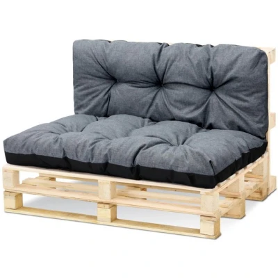 Abbildung von Amazinggirl Palettenkissen 40x120 cm Hellgrau