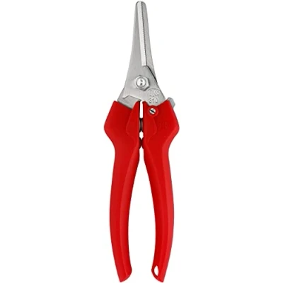 Abbildung von FELCO 310 Leseschere (Gartenschere für Blumen + Weinlese / Obsternte, Schnitt ø 10 mm, Länge 185 Griff ergonomisch), Rot