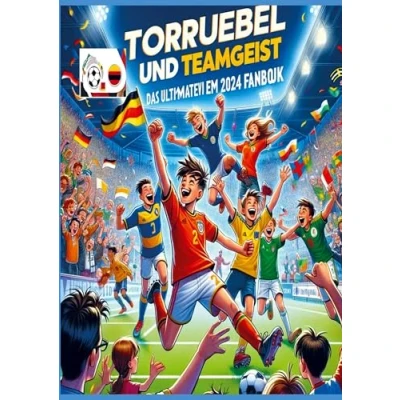 Abbildung von Torjubel und Teamgeist: Das ultimative EM 2024 Fanbuch für Kinder Jugendliche: Entdecke die Europameisterschaft Mit Spielplan, Quiz, Malvorlagen faszinierenden Fakten