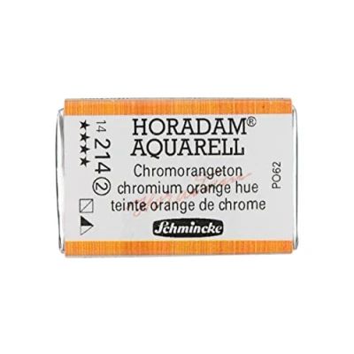 Abbildung von Schmincke HORADAM® AQUARELL feinste Künstler Aquarellfarben, 214 Chromorangeton, 14 043, 1/1 Näpfchen