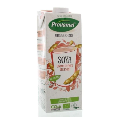 Abbildung von Provamel Organic Bio Sojadrink ohne Zucker, Pflanzlicher Drink, Vegan, UHT, 1 l