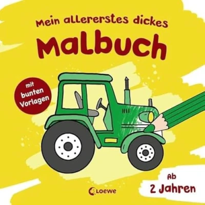 Abbildung von Mein allererstes dickes Malbuch (Traktor): Kritzelbuch, Ausmalbuch für Kinder ab 2 Jahre