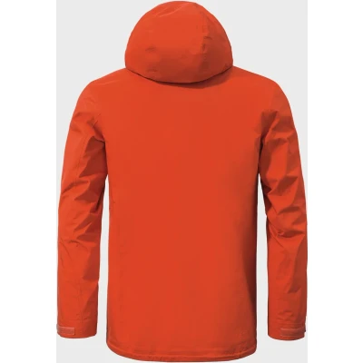 Abbildung von Schöffel Aiplspitz Regenjacke / wasserabweisende Jacke, Herren, Größe: 46, Orange