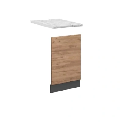 Abbildung von Vicco Frontblende Fame Line, Goldkraft Eiche/Anthrazit, 45 cm, AP Marmor
