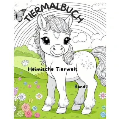 Abbildung von Tiermalbuch Band 1 Heimische Tierwelt: Malbuch zum Ausmalen und selbst Kritzeln; Rätzel platz für selbstgemachtes