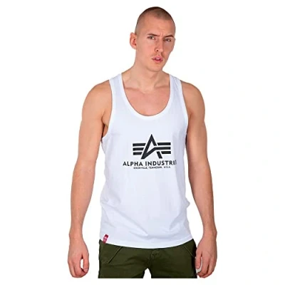 Abbildung von Alpha Industries Basic TANK Top, Herren, Größe: Large, White