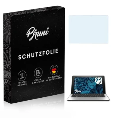 Abbildung von Bruni Schutzfolie kompatibel mit HP Elite x2 1012 G1 Folie, glasklare Displayschutzfolie (2X)