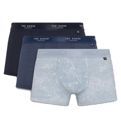 Abbildung von Ted Baker Herren Boxershorts Dreierpack blau/Dark/Blau Alatri M