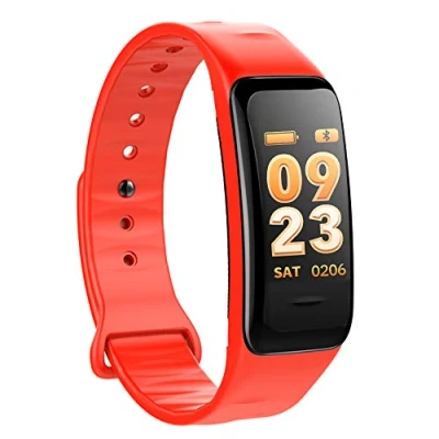 Abbildung von Atlanta Fitness Tracker mit Herzfrequenz GPS Pulsmesser Blutdruck Sauerstoff Farbdisplay Smartwatch Armband Uhr 9702 (Rot)