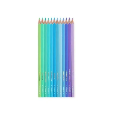 Abbildung von Legami Buntstift Set aus 12 Buntstiften Live Colorfully OCEAN PALETTE