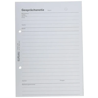Abbildung von Herlitz Gesprächsnotizblock A5 50 Blatt