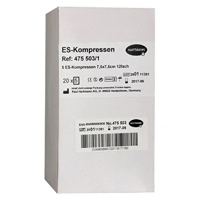 Abbildung von Es kompressen steril 7,5x7,5 cm Grosspackung