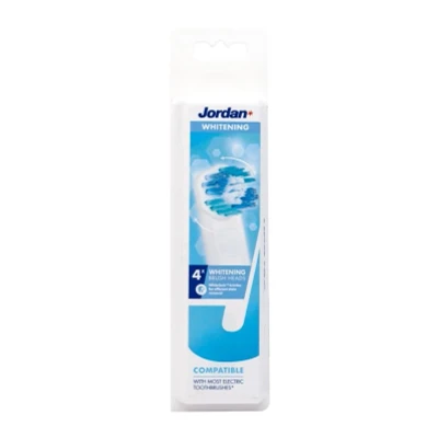 Abbildung von Jordan® elektrische Zahnbürstenköpfe für Zahnbürste mit oszillierender &amp; rotierender Technologie Whitening Electric Toothbrush Head Oral B kompatibel 4 Stück