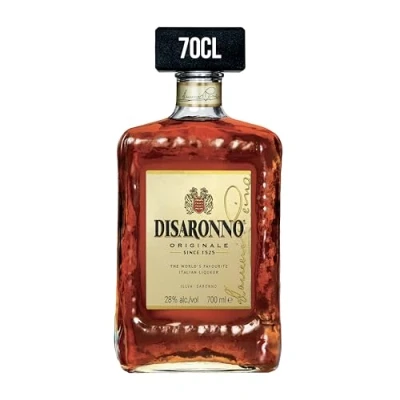 Abbildung von DISARONNO Originale (1 x 700 ml) italienischer Amaretto Likör mit süßem, fruchtigem Aroma nach Bittermandel und Vanille ideal für Cocktails, Longdrinks, auf Eis oder pur 28 % Alk.
