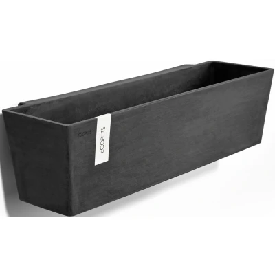 Abbildung von Ecopots Manhattan 55 cm dunkelgrau Hängender Blumen /Pflanzkasten