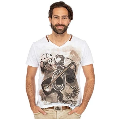 Abbildung von Hangowear Trachtenshirt Herren EMILIO weiß
