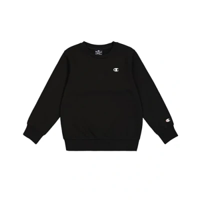 Abbildung von Champion Basic Crewneck Unisex Sweatshirt für Kinder, Größe: 162/167, Schwarz