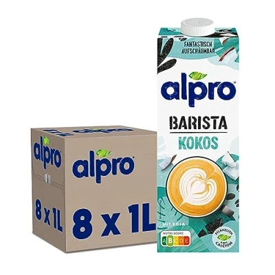 Abbildung von Alpro Barista Foamable Coconut Long Life Drink, 1 l, 100% pflanzlich, vegan und milchfrei, 8 Stück