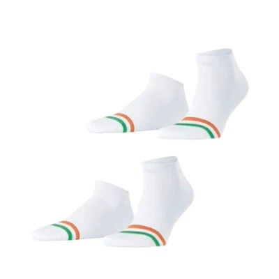 Abbildung von Esprit Accent Stripe 2PACK Sneaker Socken, Herren, Größe: 43 46, White mix