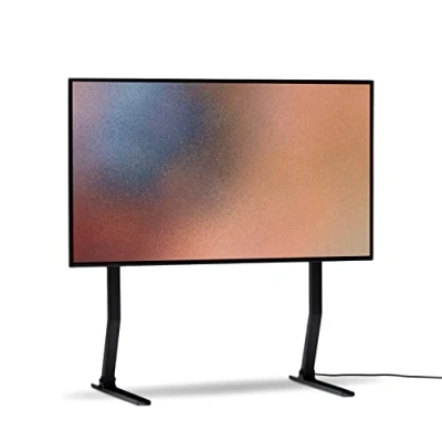 Abbildung von Pedestal Bendy Tall Standfuss für TV 40 bis 70 Zoll Hochwertiger Fernseher Bodenständer Modische Fernseh Halterung Stehend Einzigartige Standfüße (Schwarz)