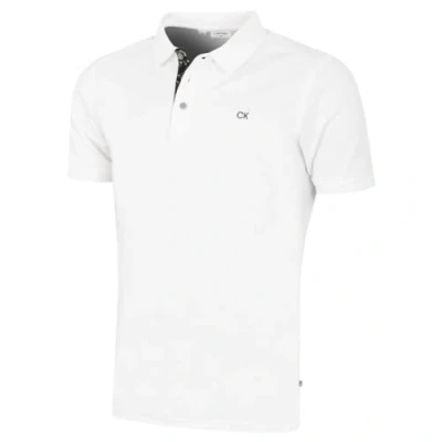 Abbildung von Calvin Klein Herren Campus Camo Golf Poloshirt Weiß/Grau XXL